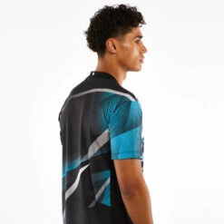 T-shirt De Tennis De Table TTP560 Homme Noir Bleu -Sports De Balle t shirt de tennis de table ttp560 homme noir bleu 3