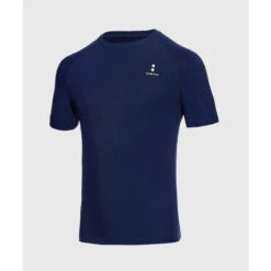 T-shirt De Tennis/Padel Organique Homme Bleu Marine