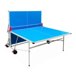 Table De Ping Pong OUTDOOR Bleue, Avec 2 Raquettes Et 3 Balles, Pour Utilisation -Sports De Balle table de ping pong outdoor bleue avec 2 raquettes et 3 balles pour utilisation 2
