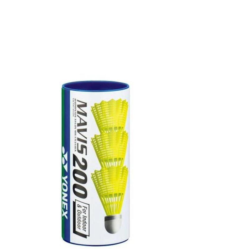 Tube De 3 Volants De Badminton Yonex Mavis 200 Jaune 3 Tube De 3 Volants De Badminton Yonex Mavis 200 Jaune