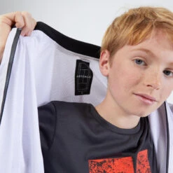 Artengo Veste De Tennis Légère Extensible Garçon - ERGOLS - Blanc -Sports De Balle veste de tennis legere extensible garcon ergols blanc 7